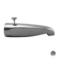 Deluxdesigns 8.5 in. Brass Rear Diverter Tub Spout - Satin Nickel DE1638787